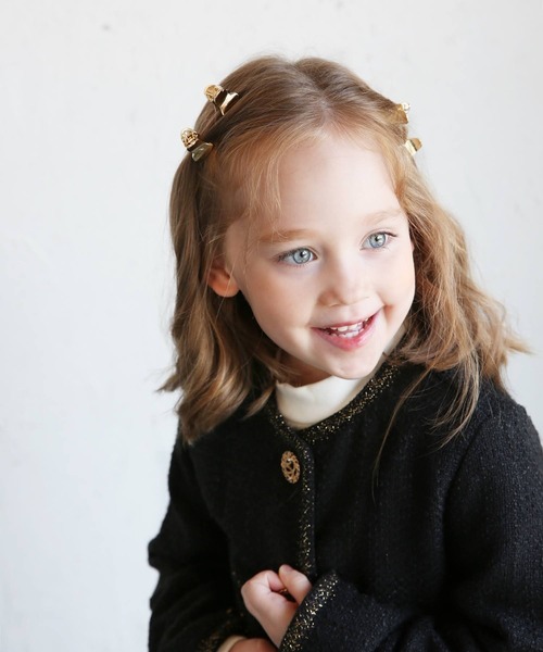 「Rora」 「KIDS」ノーカラージャケット 140 ブラック キッズ_画像7