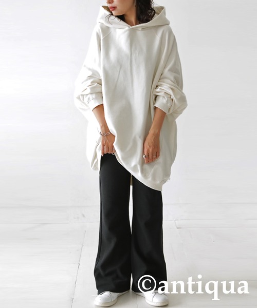 「antiqua」 イージーパンツ S ブラック レディース_画像3