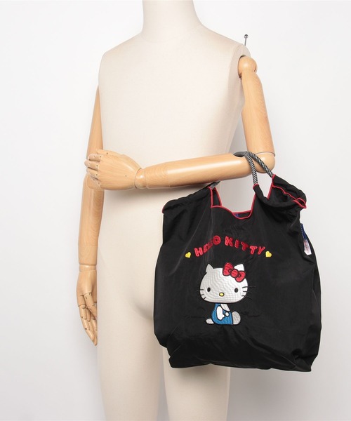 ボールアンドチェーン バッグキティ Mサイズ Ball＆Chain/ボールアンドチェーン】HELLO KITTY！ (M) 刺繍エコバッグ