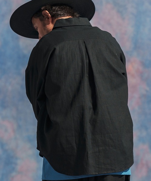 「Jih Nunc」 長袖シャツ L ベージュ メンズ_画像3