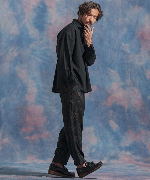 「Jih Nunc」 長袖シャツ L ベージュ メンズ_画像6