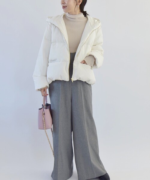 「quaranciel」 ダウンジャケット ONE SIZE ホワイト レディース_画像3