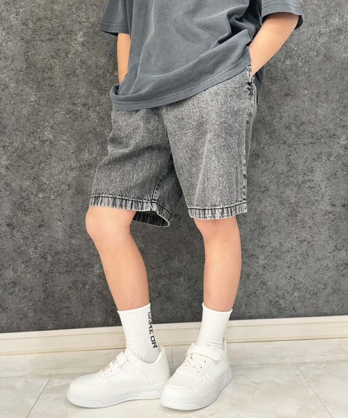 SHISKY（シスキー） ハーフパンツ パンツ 短パン ケミカルウォッシュ