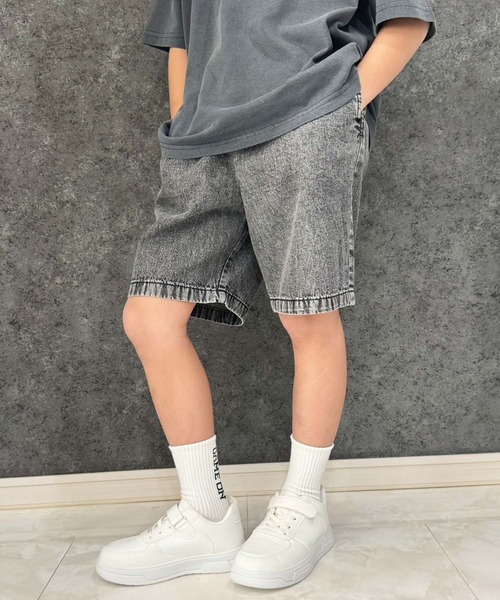 SHISKY（シスキー） ハーフパンツ パンツ ケミカルウォッシュ デニム