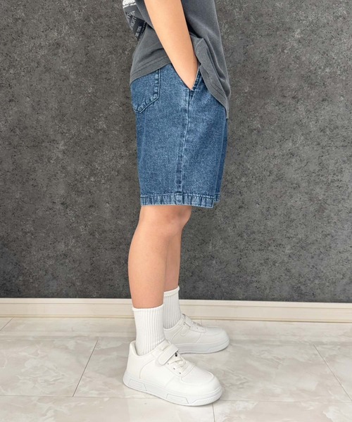 SHISKY（シスキー） ハーフパンツ パンツ 短パン ケミカルウォッシュ