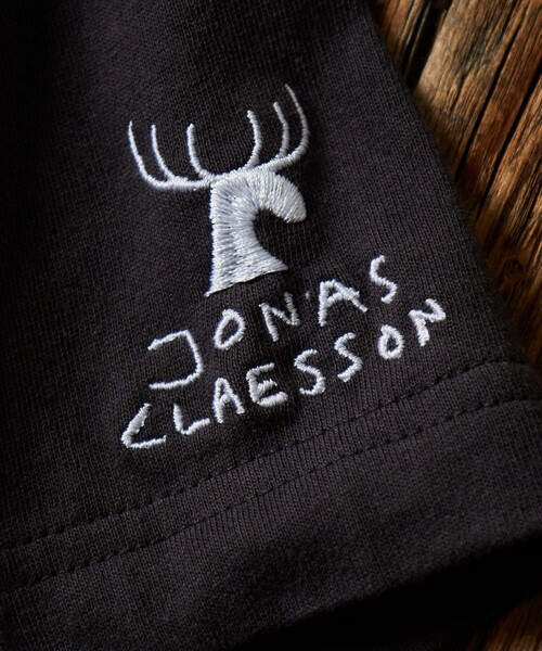 「Jonas Claesson」 半袖Tシャツ MEDIUM グレー メンズ_画像6