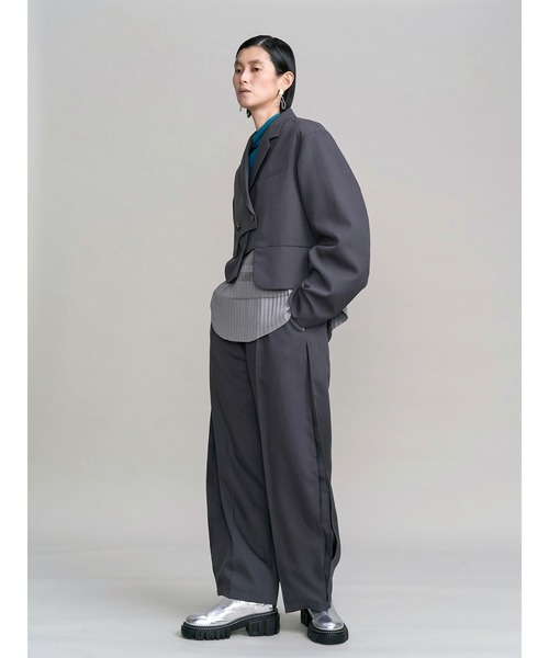 UN3D.（アンスリード） パンツ SIDE PLEATS PANTS / サイドプリーツ