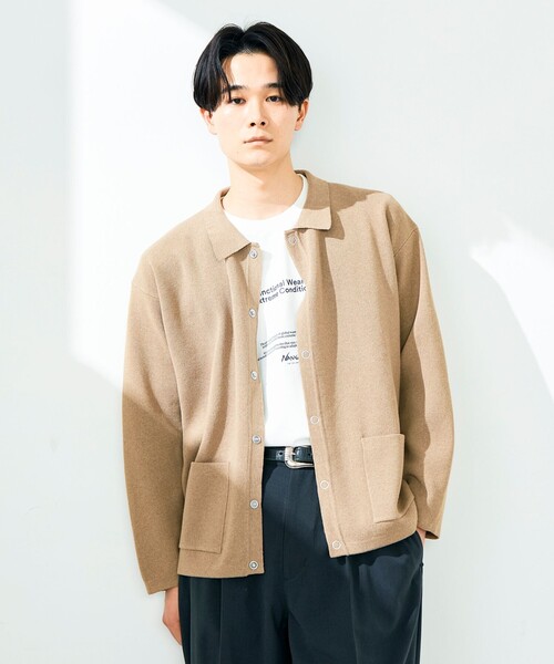 GLOSTER（グロスター） カーディガン 「品よく羽織れる」COACH KNIT