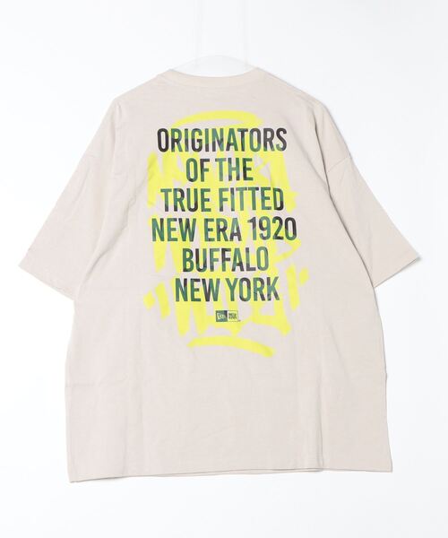 「NEW ERA」 半袖Tシャツ L ストーン メンズ_画像2