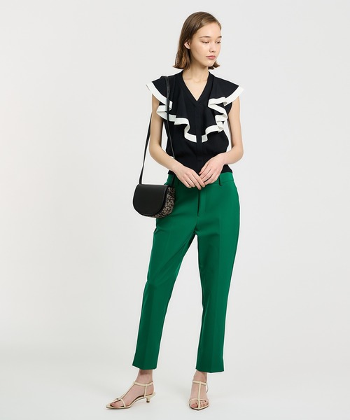 「ESTNATION」 ノースリーブニット FREE ネイビー レディース_画像6