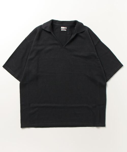 「Steven Alan」 半袖ニット S ダークグレー メンズ