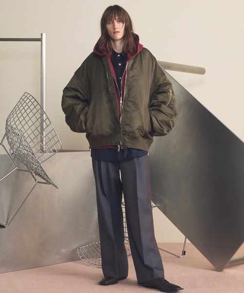 メゾンスペシャル Nylon MA-1 Bomber Jacket 美品 MAISON SPECIAL（メゾンスペシャル） ma1 ma-1 「UNISEX」Prime-Over