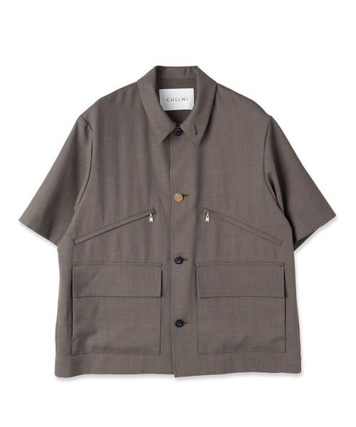 シャツ Dry Gabardine Double Pocket Short Sleeve Jacket メンズ レディースの画像