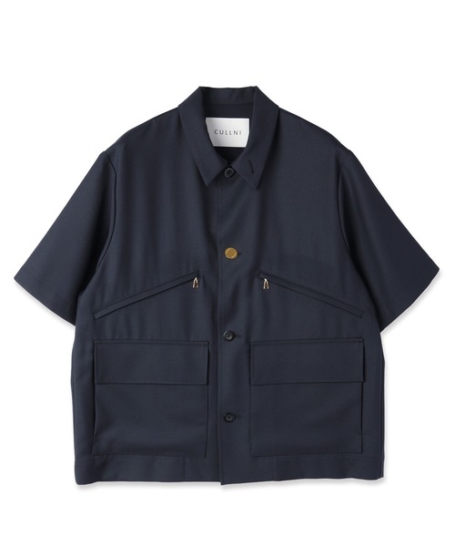 シャツ Dry Gabardine Double Pocket Short Sleeve Jacket メンズ レディースの画像