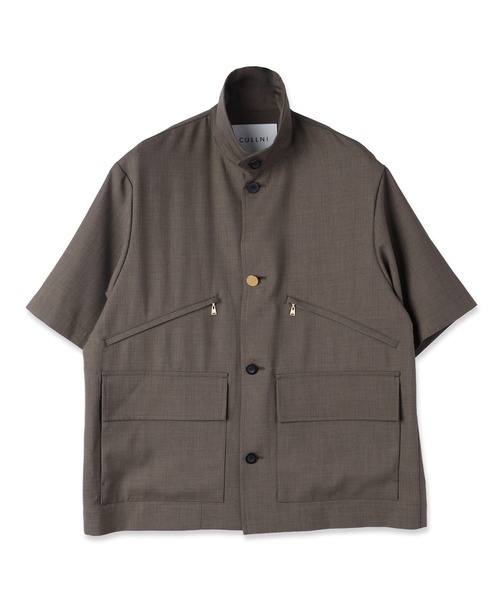 シャツ Dry Gabardine Double Pocket Short Sleeve Jacket メンズ レディースの画像
