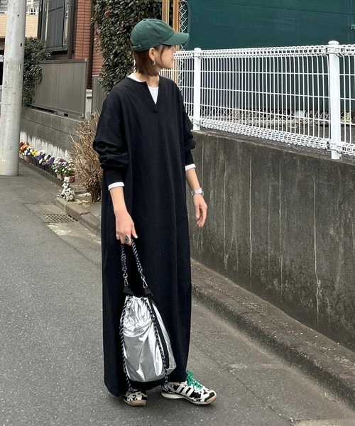 notch. ワンピース 「notch. by KR 」キーネックビッグワンピース