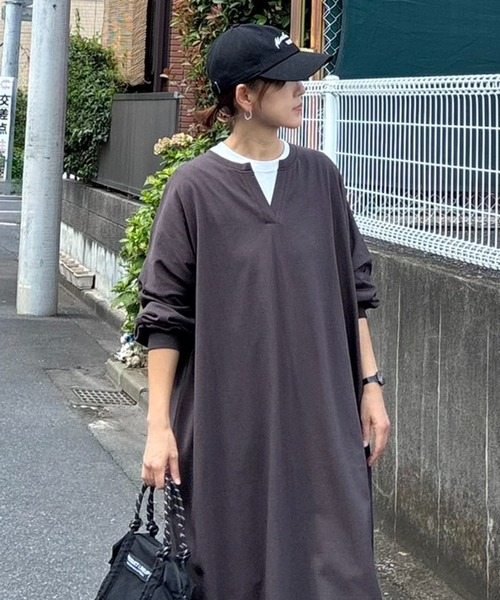 notch. ワンピース 「notch. by KR 」キーネックビッグワンピース