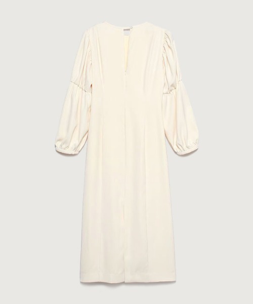 「anuans」 長袖ワンピース SMALL アイボリー レディースの画像