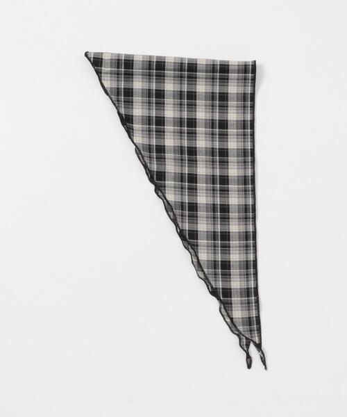 SMELLY（スメリー） スカーフ バンダナ チェックサンカクスカーフ