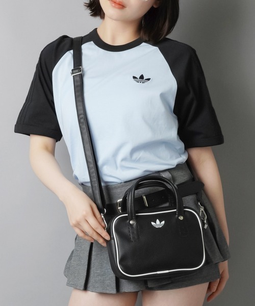 美品　adidas originalsファッションストリートショルダーバッグ adidas ファッションストリートショルダーバッグ L Yu-co着用モデル