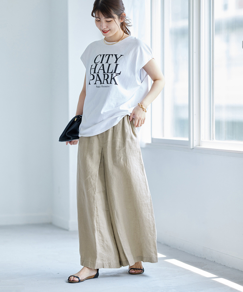 「JOURNAL STANDARD」 イージーパンツ 34 ベージュ レディースの画像