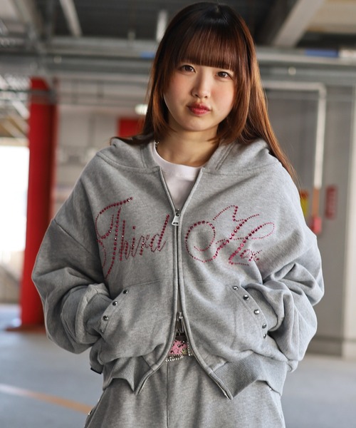 ATMARK パーカー 「3サイズ展開 / UNISEX 」ATMARK THラインストーン