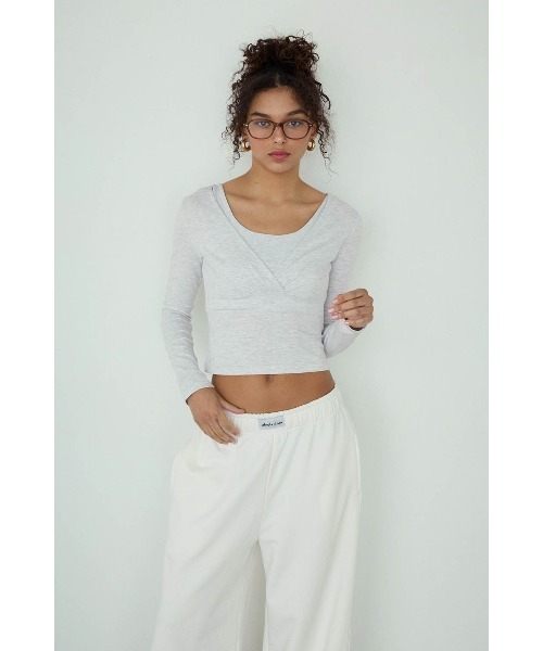 ALEXIA STAM（アリシアスタン） tシャツ Cachecoeur Long Sleeve Top