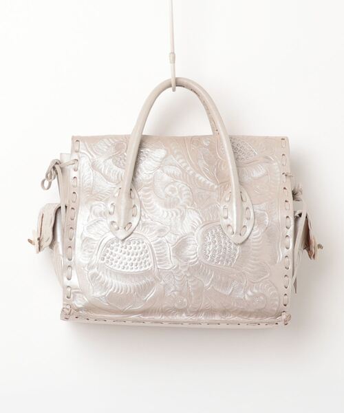 「CARVING TRIBES」 ハンドバッグ - シルバー レディース_画像2