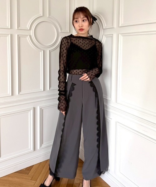 ROSY LUCE（ロージールーチェ） tシャツ PETIT BLOOM SHEER TOPS（プチ