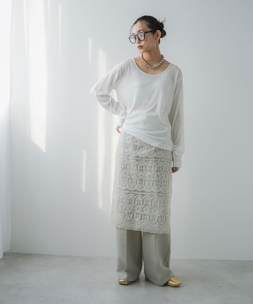 「bohmal」 長袖カットソー M～Ｌ ブルー レディース_画像2