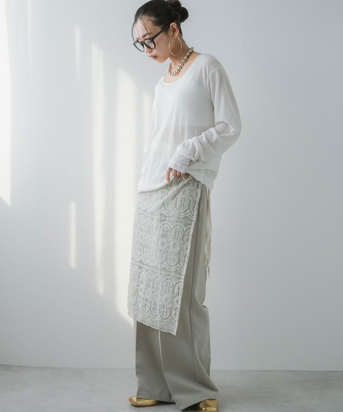 「bohmal」 長袖カットソー M～Ｌ ブルー レディース_画像3