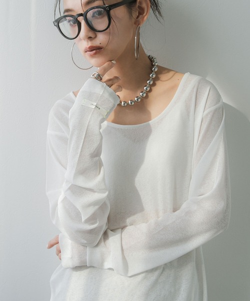 「bohmal」 長袖カットソー M～Ｌ ブルー レディース_画像6