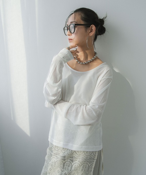 「bohmal」 長袖カットソー M～Ｌ ブルー レディース_画像9