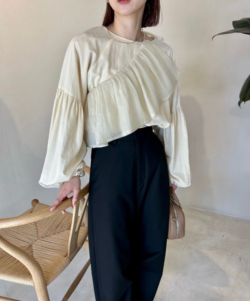 「mystic」 長袖ブラウス FREE アイボリー レディース_画像6