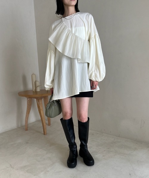 「mystic」 長袖ブラウス FREE アイボリー レディース_画像7