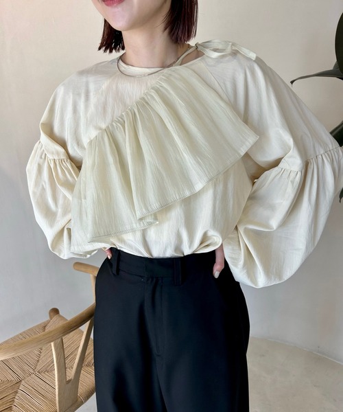「mystic」 長袖ブラウス FREE アイボリー レディース_画像8