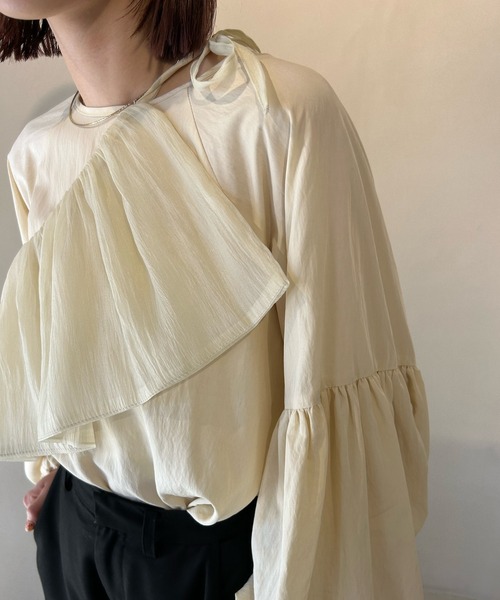 「mystic」 長袖ブラウス FREE アイボリー レディース_画像9