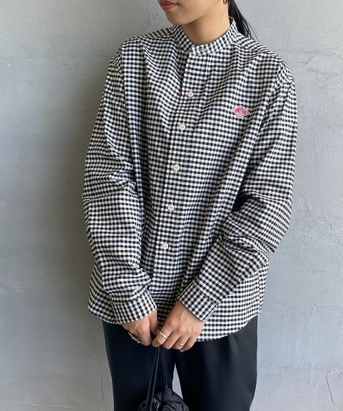 Danton ダントン　シャツ　ブラウス　(美品) Danton（ダントン） 長袖ブラウス 34 ブラック レディース : ZOZOTOWN