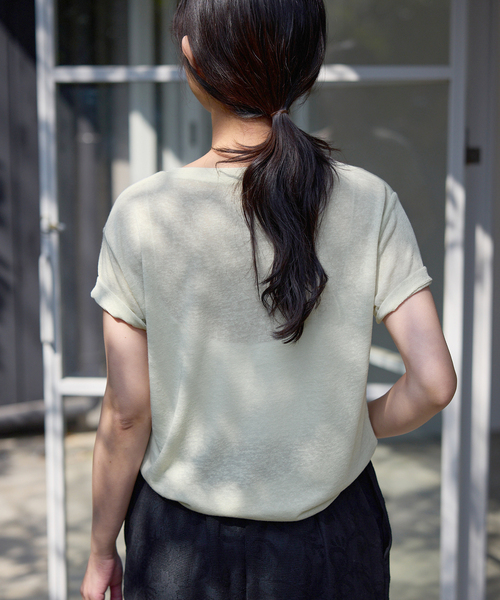 SLOBE IENA（スローブイエナ） tシャツ 「追加」スラブ天竺5分袖TEE