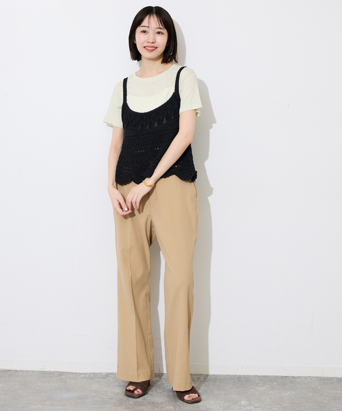 ☆スローブイエナ☆新品タグ付☆スラブ天竺5分袖TEE☆2023SS☆完売☆ SLOBE IENA（スローブイエナ） tシャツ 「追加」スラブ天竺5分袖TEE
