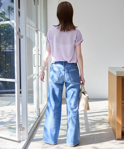 SLOBE IENA（スローブイエナ） tシャツ 「追加」スラブ天竺5分袖TEE
