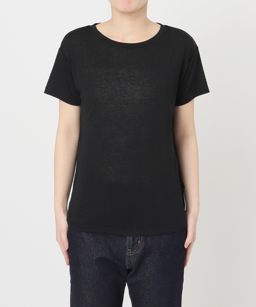 tシャツ 「追加」スラブ天竺5分袖TEE レディースの画像