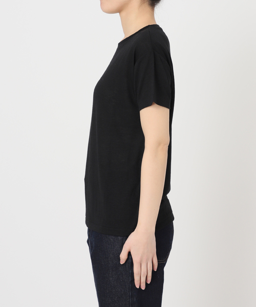 tシャツ 「追加」スラブ天竺5分袖TEE レディースの画像