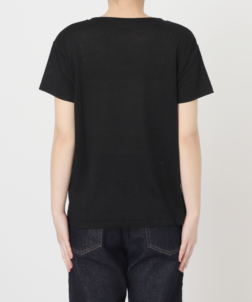 tシャツ 「追加」スラブ天竺5分袖TEE レディースの画像