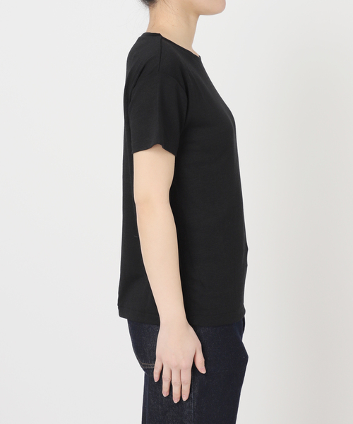 tシャツ 「追加」スラブ天竺5分袖TEE レディースの画像