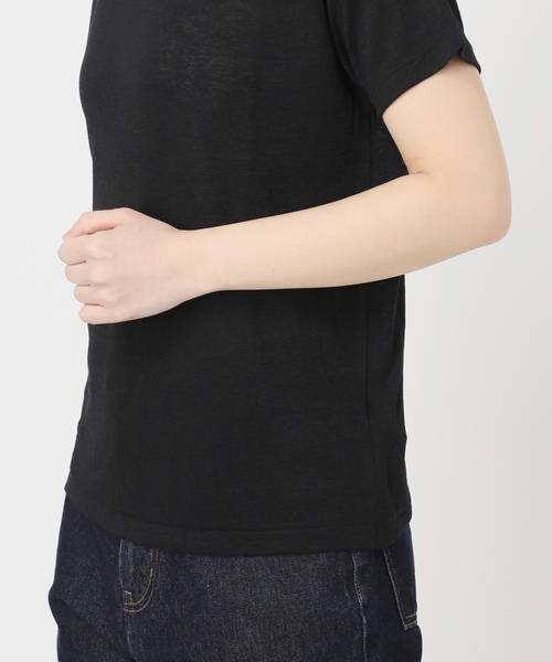 tシャツ 「追加」スラブ天竺5分袖TEE レディースの画像