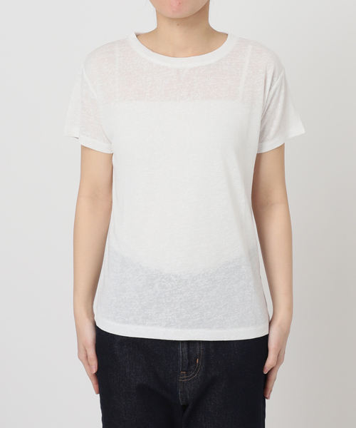 tシャツ 「追加」スラブ天竺5分袖TEE レディースの画像
