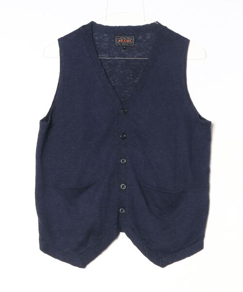 BEAMS（ビームス） ニットベスト M ネイビー メンズ : ZOZOTOWN Yahoo 