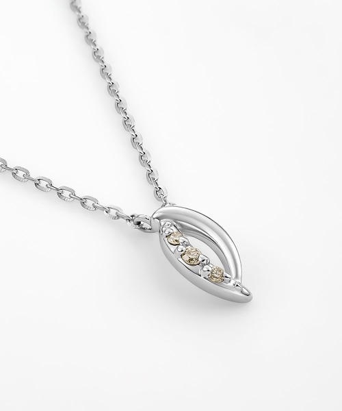 ネックレス 「Spring Summer Limited」 K10ホワイトゴールド ネックレス レディースの画像