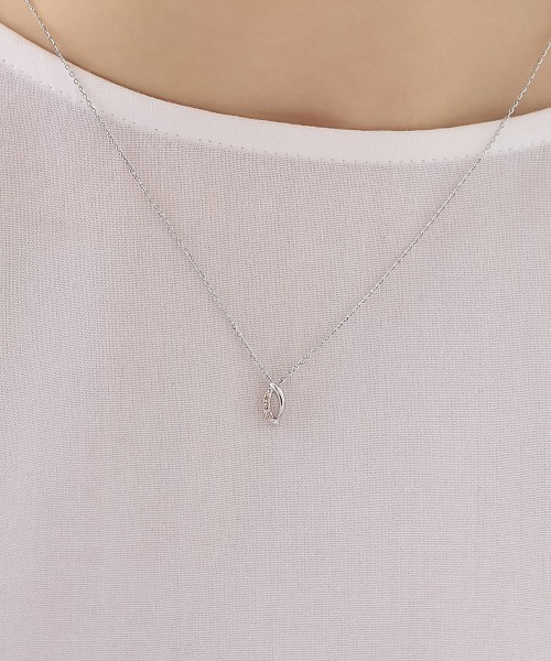 ネックレス 「Spring Summer Limited」 K10ホワイトゴールド ネックレス レディースの画像